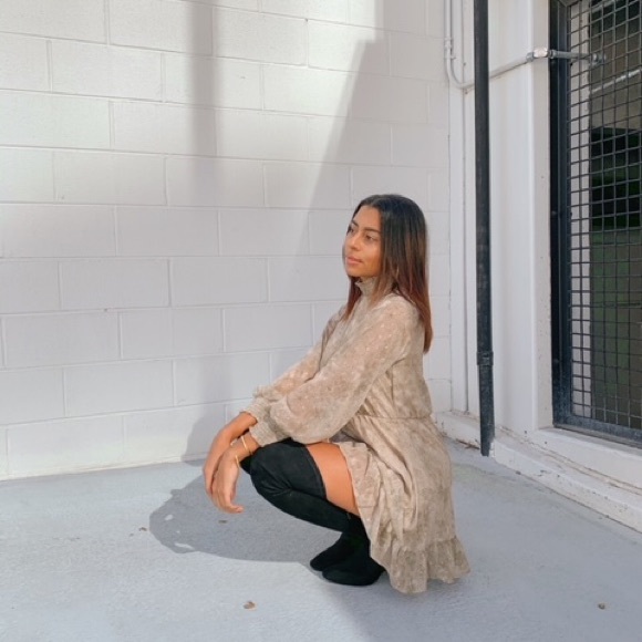 Olive Snakeskin Dress - Picture 3 of 3